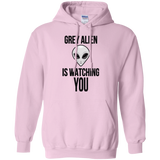 Sweatshirts Light Pink / Small Grey Alien Pullover Hoodie