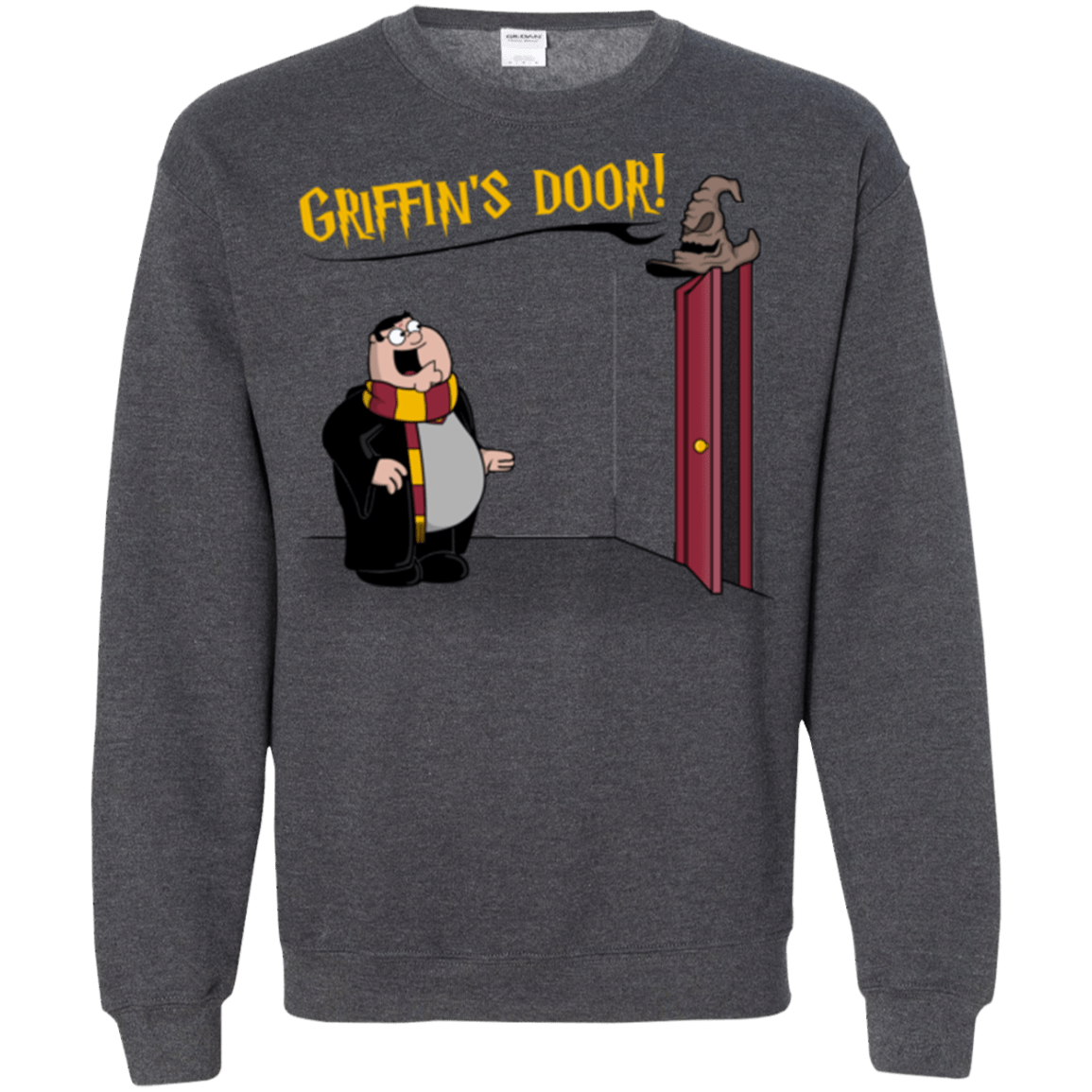 Sweatshirts Dark Heather / S Griffins Door Crewneck Sweatshirt