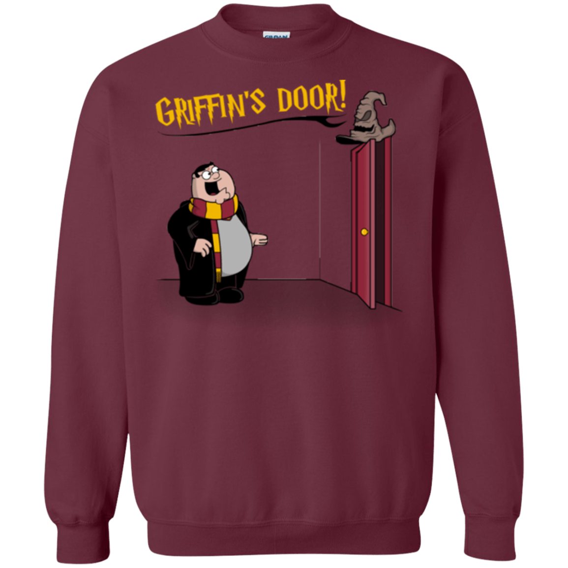 Sweatshirts Maroon / S Griffins Door Crewneck Sweatshirt