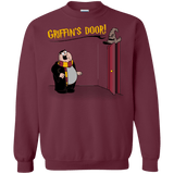 Sweatshirts Maroon / S Griffins Door Crewneck Sweatshirt