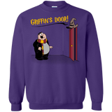 Sweatshirts Purple / S Griffins Door Crewneck Sweatshirt