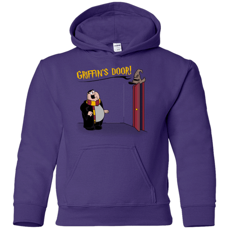 Sweatshirts Purple / YS Griffins Door Youth Hoodie