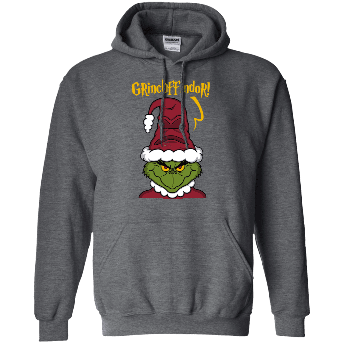 Sweatshirts Dark Heather / S Grinchffindor Pullover Hoodie