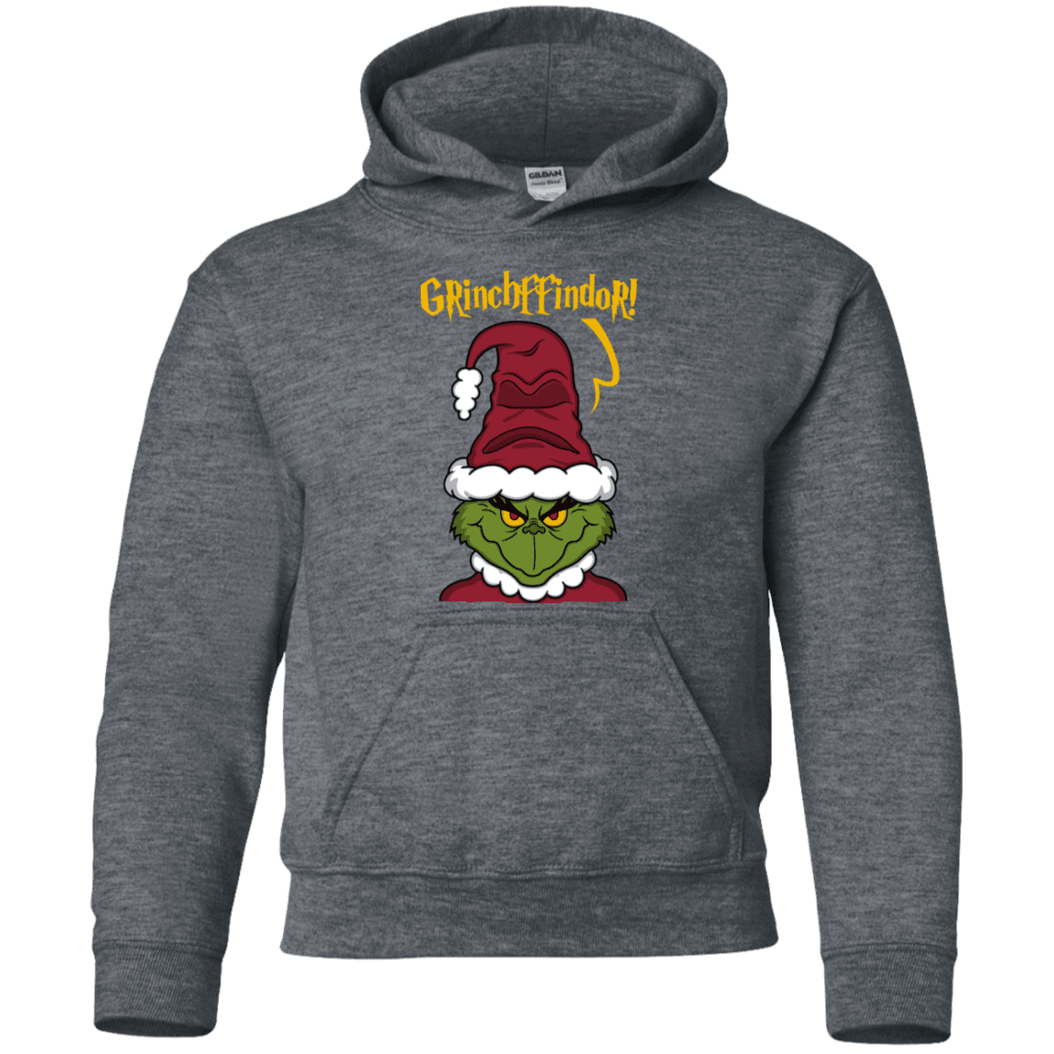 Sweatshirts Dark Heather / YS Grinchffindor Youth Hoodie