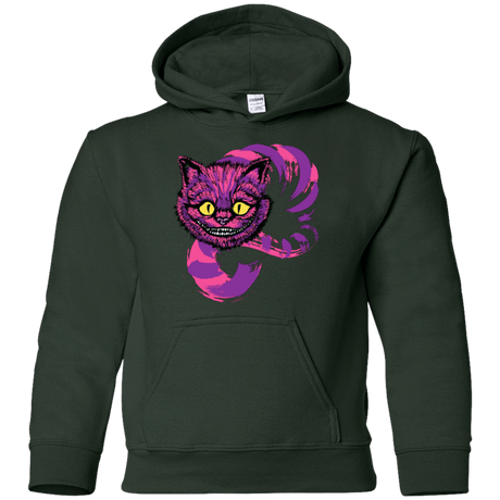 Sweatshirts Forest Green / YS Grinning Like A Cheshire Cat 2 Youth Hoodie