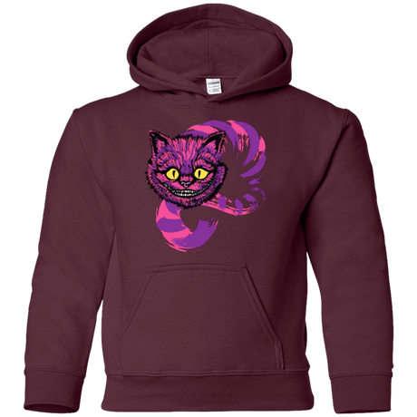 Sweatshirts Maroon / YS Grinning Like A Cheshire Cat 2 Youth Hoodie