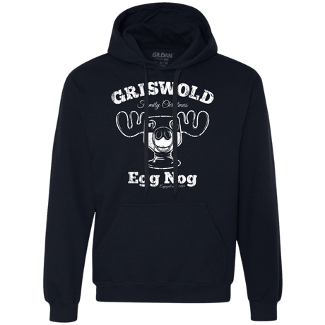Sweatshirts Navy / Small Griswold Christmas Egg Nog Premium Fleece Hoodie