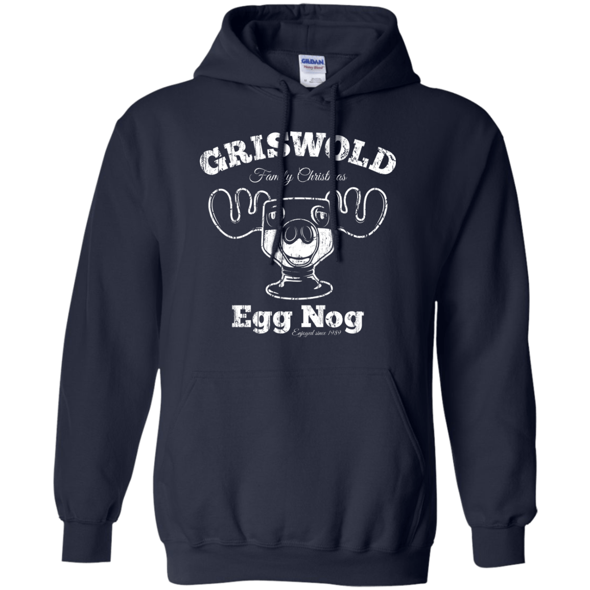 Sweatshirts Navy / Small Griswold Christmas Egg Nog Pullover Hoodie