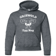 Sweatshirts Dark Heather / YS Griswold Christmas Egg Nog Youth Hoodie