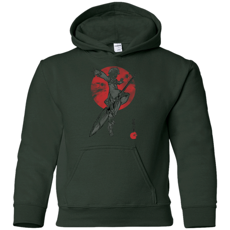 Sweatshirts Forest Green / YS Grizzly Sloth Youth Hoodie