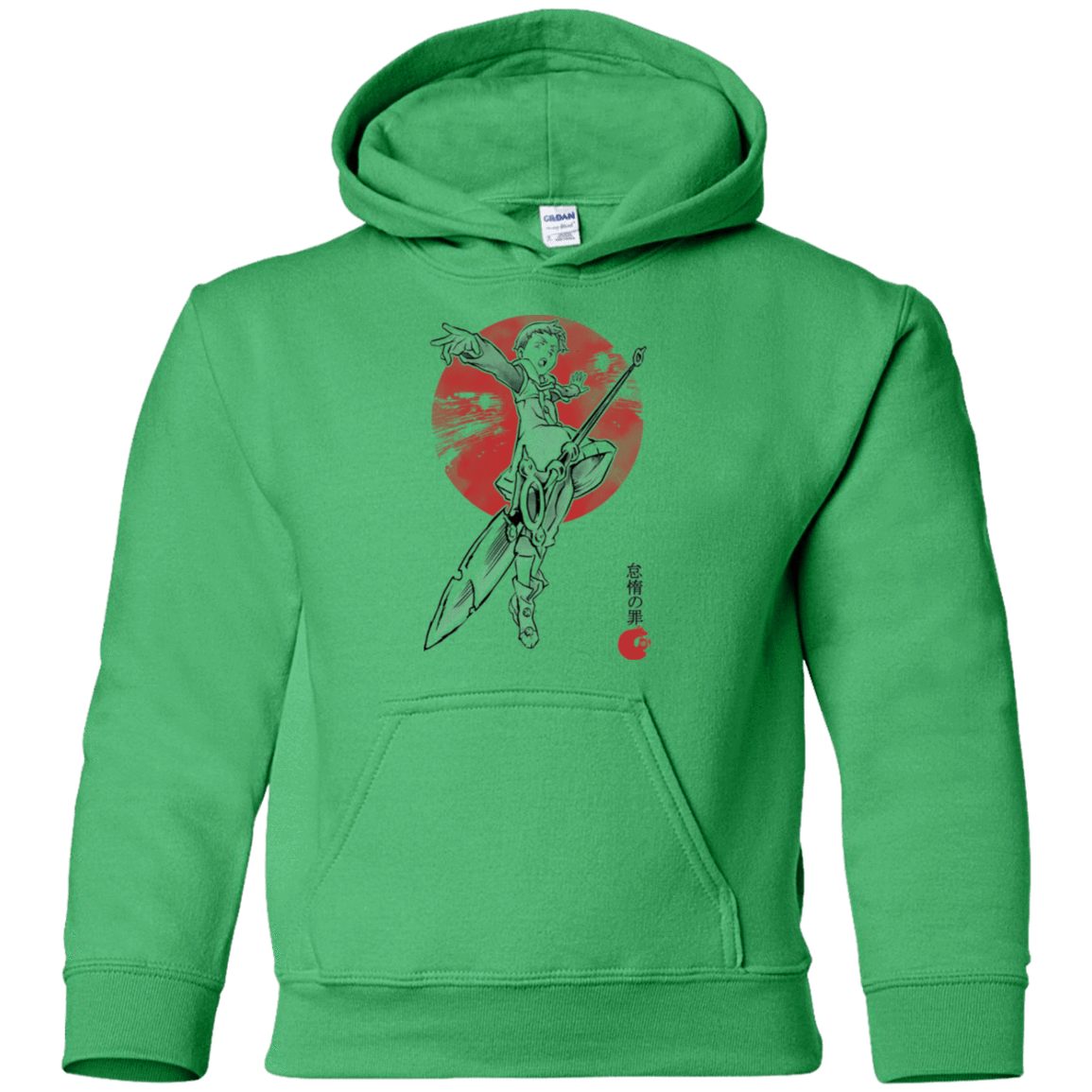 Sweatshirts Irish Green / YS Grizzly Sloth Youth Hoodie