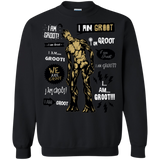 Sweatshirts Black / Small Groot Famous Quotes Crewneck Sweatshirt