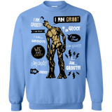 Sweatshirts Carolina Blue / Small Groot Famous Quotes Crewneck Sweatshirt