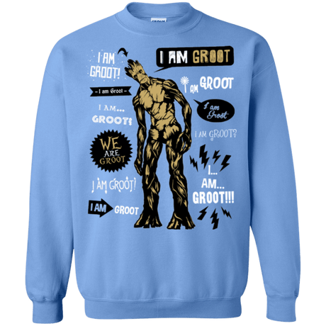 Sweatshirts Carolina Blue / Small Groot Famous Quotes Crewneck Sweatshirt