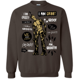 Sweatshirts Dark Chocolate / Small Groot Famous Quotes Crewneck Sweatshirt