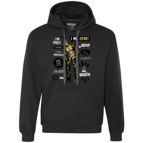 Sweatshirts Black / Small Groot Famous Quotes Premium Fleece Hoodie