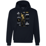 Sweatshirts Navy / Small Groot Famous Quotes Premium Fleece Hoodie