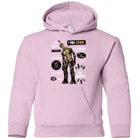 Sweatshirts Light Pink / YS Groot Famous Quotes Youth Hoodie