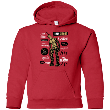 Sweatshirts Red / YS Groot Famous Quotes Youth Hoodie