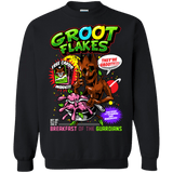 Sweatshirts Black / Small Groot Flakes Crewneck Sweatshirt