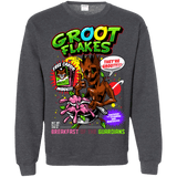 Sweatshirts Dark Heather / Small Groot Flakes Crewneck Sweatshirt