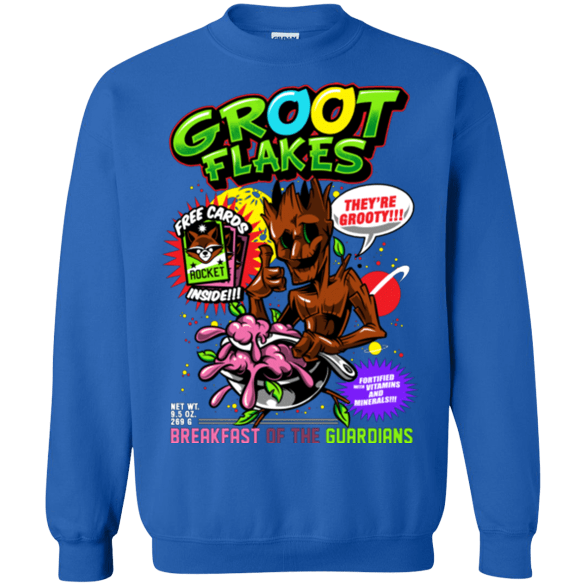 Sweatshirts Royal / Small Groot Flakes Crewneck Sweatshirt