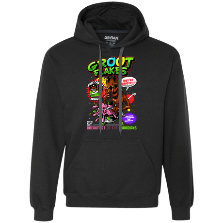 Sweatshirts Black / Small Groot Flakes Premium Fleece Hoodie