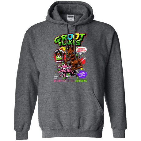 Sweatshirts Dark Heather / Small Groot Flakes Pullover Hoodie