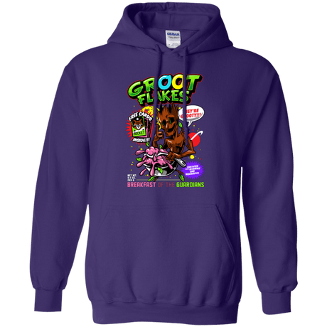 Sweatshirts Purple / Small Groot Flakes Pullover Hoodie