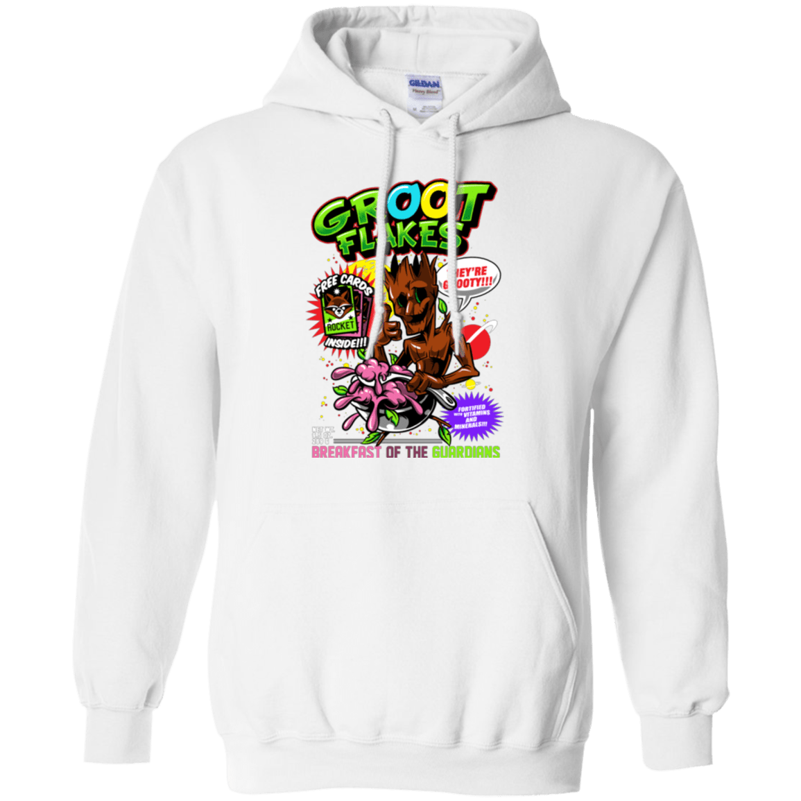 Sweatshirts White / Small Groot Flakes Pullover Hoodie