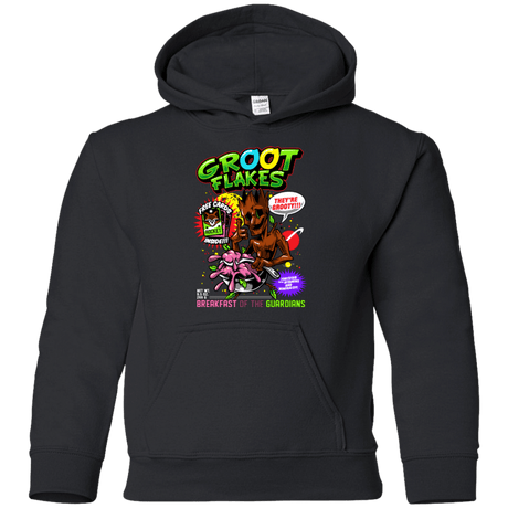 Sweatshirts Black / YS Groot Flakes Youth Hoodie