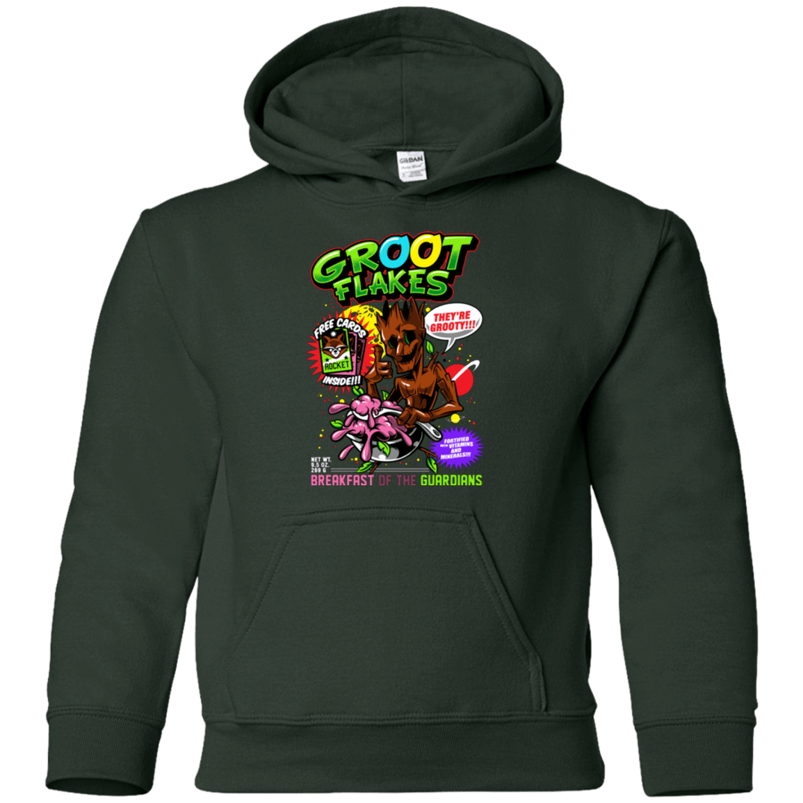 Sweatshirts Forest Green / YS Groot Flakes Youth Hoodie