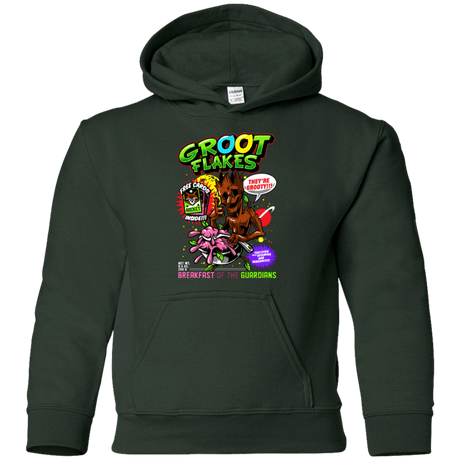 Sweatshirts Forest Green / YS Groot Flakes Youth Hoodie