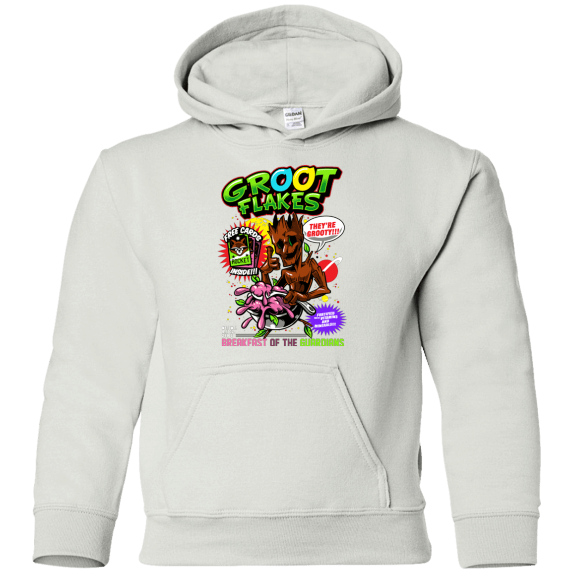 Sweatshirts White / YS Groot Flakes Youth Hoodie