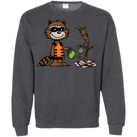 Sweatshirts Dark Heather / Small Groot Grief Crewneck Sweatshirt