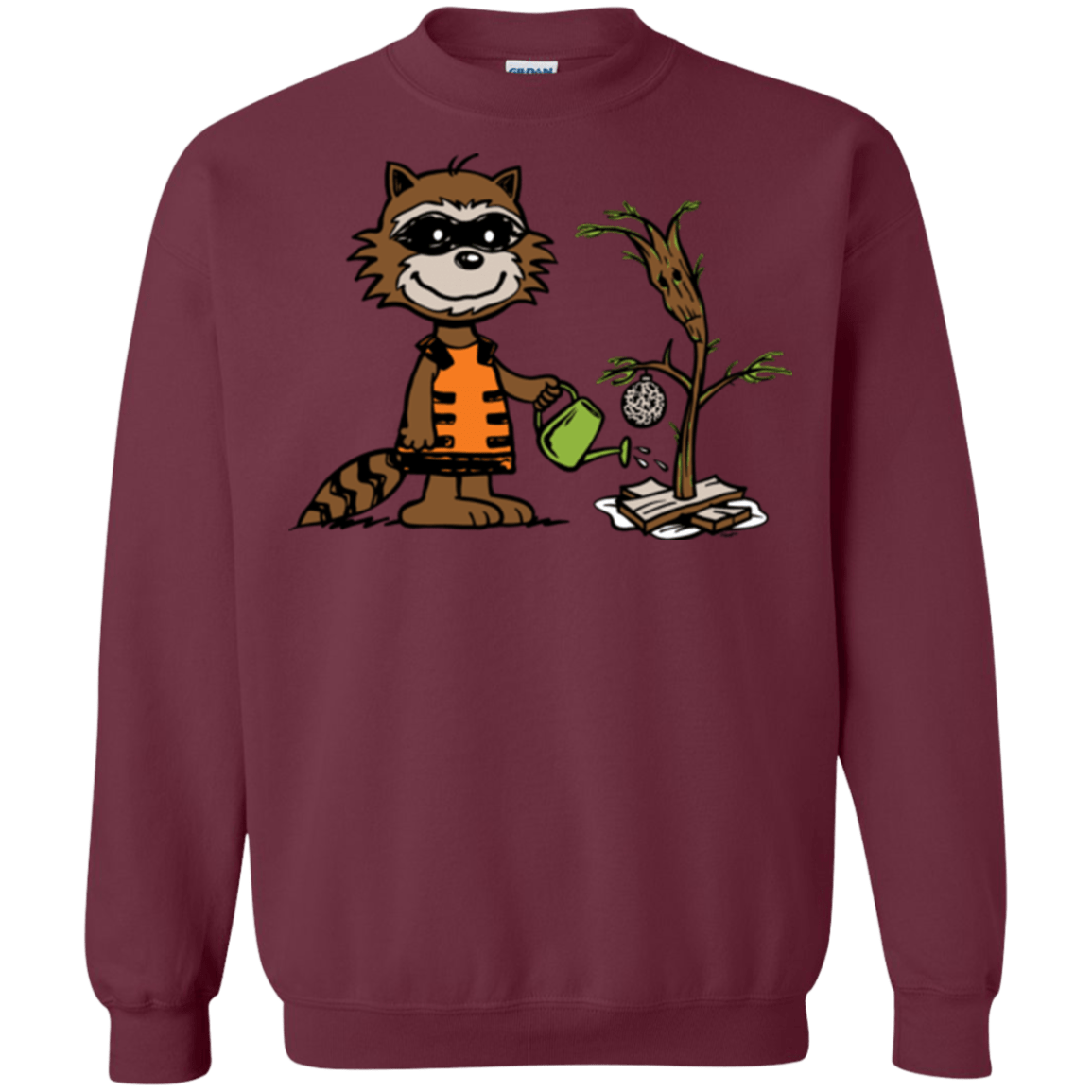 Sweatshirts Maroon / Small Groot Grief Crewneck Sweatshirt