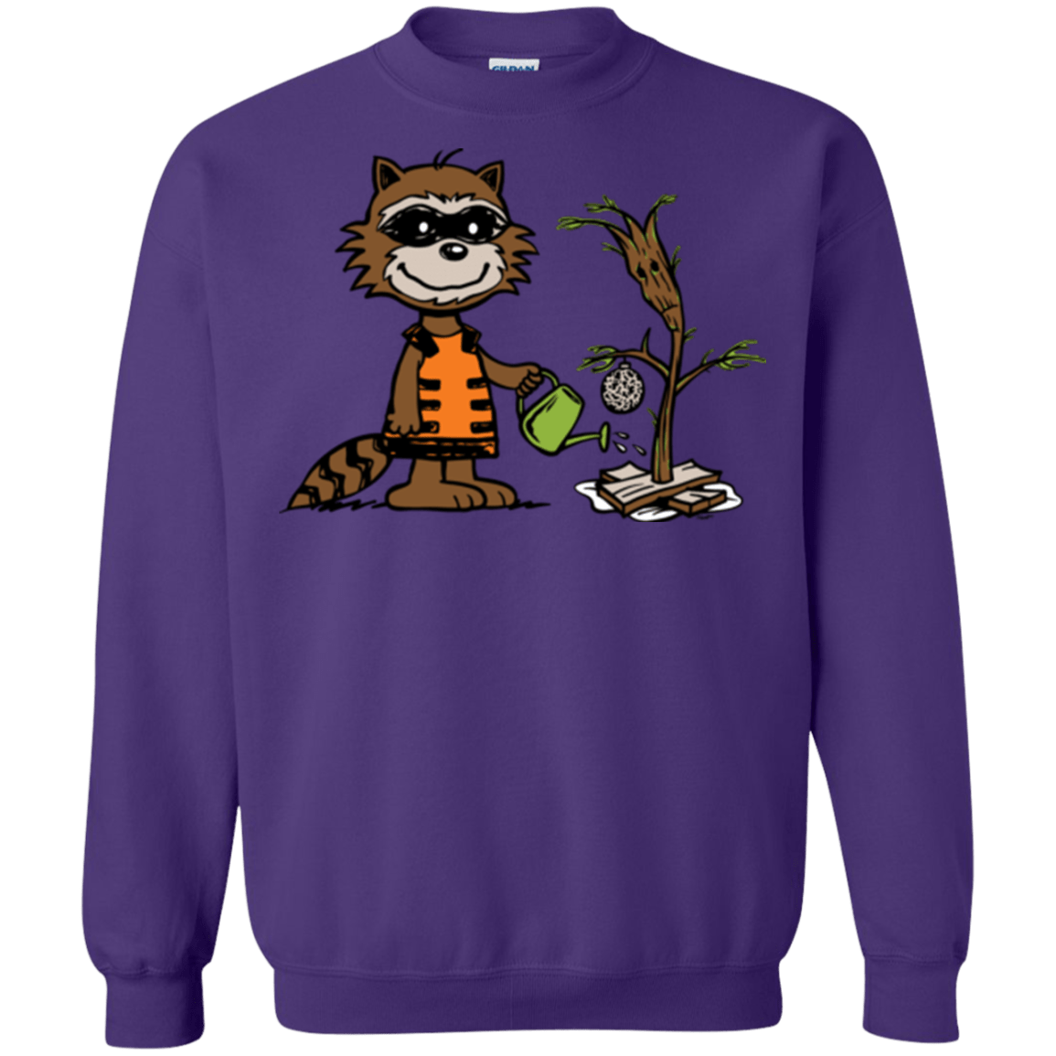 Sweatshirts Purple / Small Groot Grief Crewneck Sweatshirt