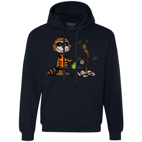 Sweatshirts Navy / Small Groot Grief Premium Fleece Hoodie