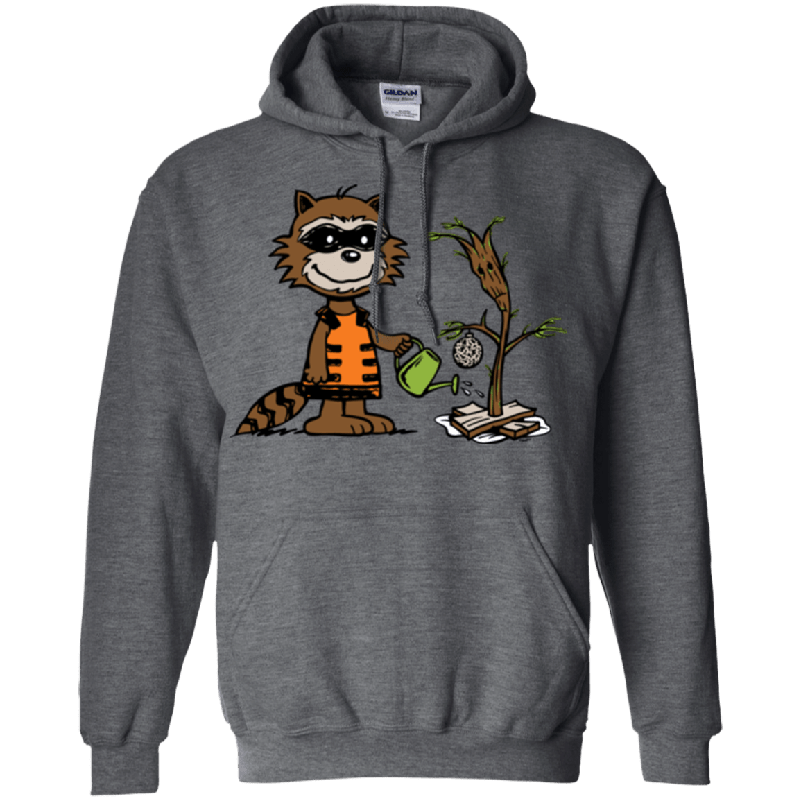 Sweatshirts Dark Heather / Small Groot Grief Pullover Hoodie