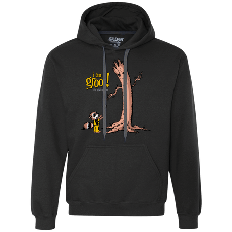 Sweatshirts Black / Small Groot Is Giving Premium Fleece Hoodie