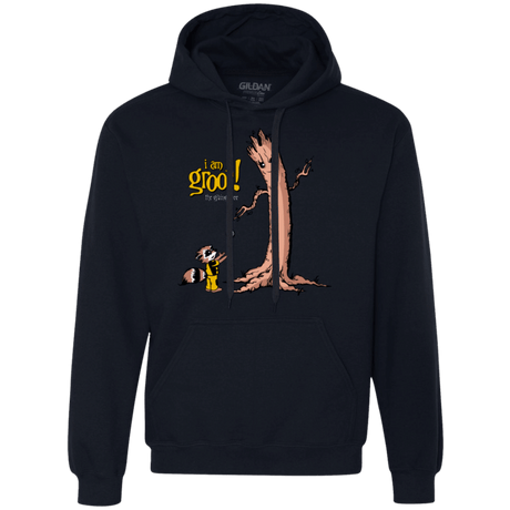 Sweatshirts Navy / Small Groot Is Giving Premium Fleece Hoodie