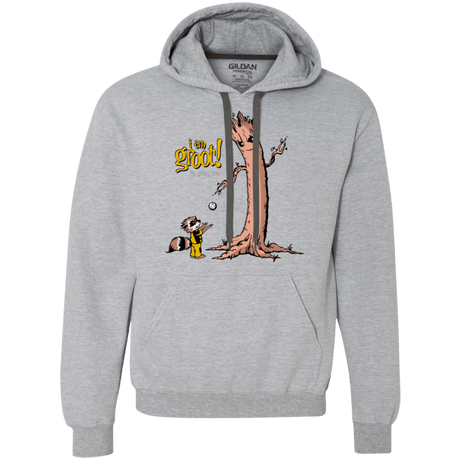Sweatshirts Sport Grey / Small Groot Is Giving Premium Fleece Hoodie