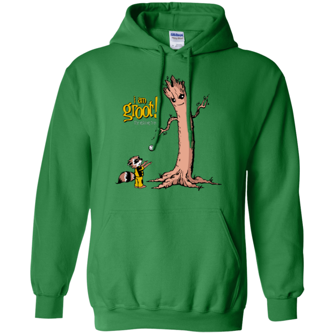 Sweatshirts Irish Green / Small Groot Is Giving Pullover Hoodie