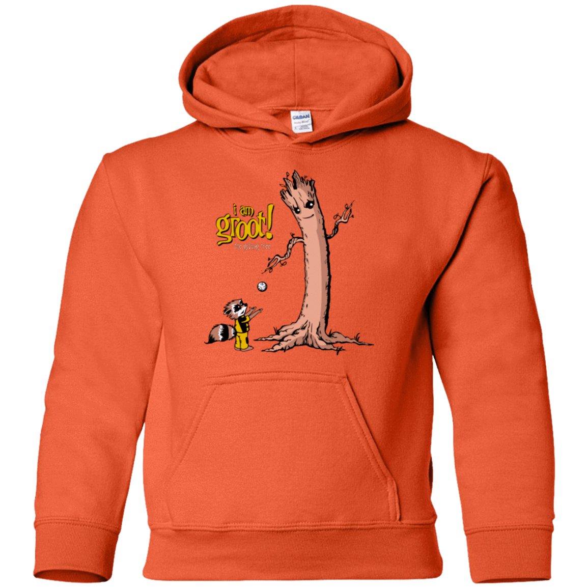 Sweatshirts Orange / YS Groot Is Giving Youth Hoodie