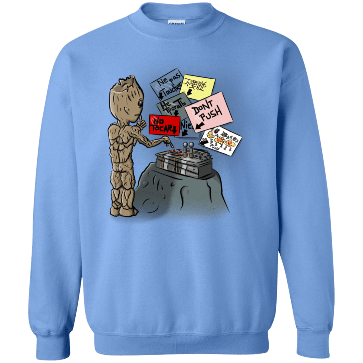 Sweatshirts Carolina Blue / S Groot No Touch Crewneck Sweatshirt