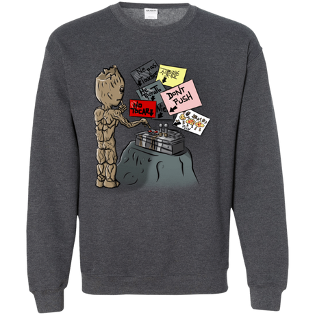 Sweatshirts Dark Heather / S Groot No Touch Crewneck Sweatshirt