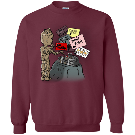 Sweatshirts Maroon / S Groot No Touch Crewneck Sweatshirt