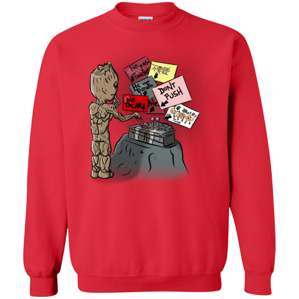 Sweatshirts Red / S Groot No Touch Crewneck Sweatshirt