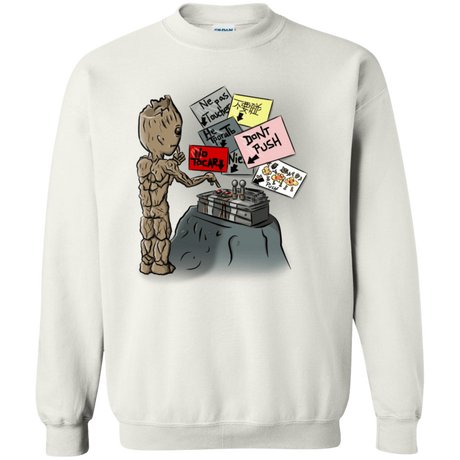 Sweatshirts White / S Groot No Touch Crewneck Sweatshirt