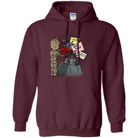 Sweatshirts Maroon / S Groot No Touch Pullover Hoodie